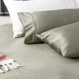 500 Thread count Natural Bamboo Cotton Quilt / Duvet Cover set Super King Jade