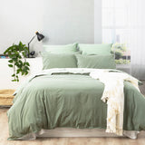 Essentials Vintage stone washed reversible Quilt / Duvet cover set King Juniper