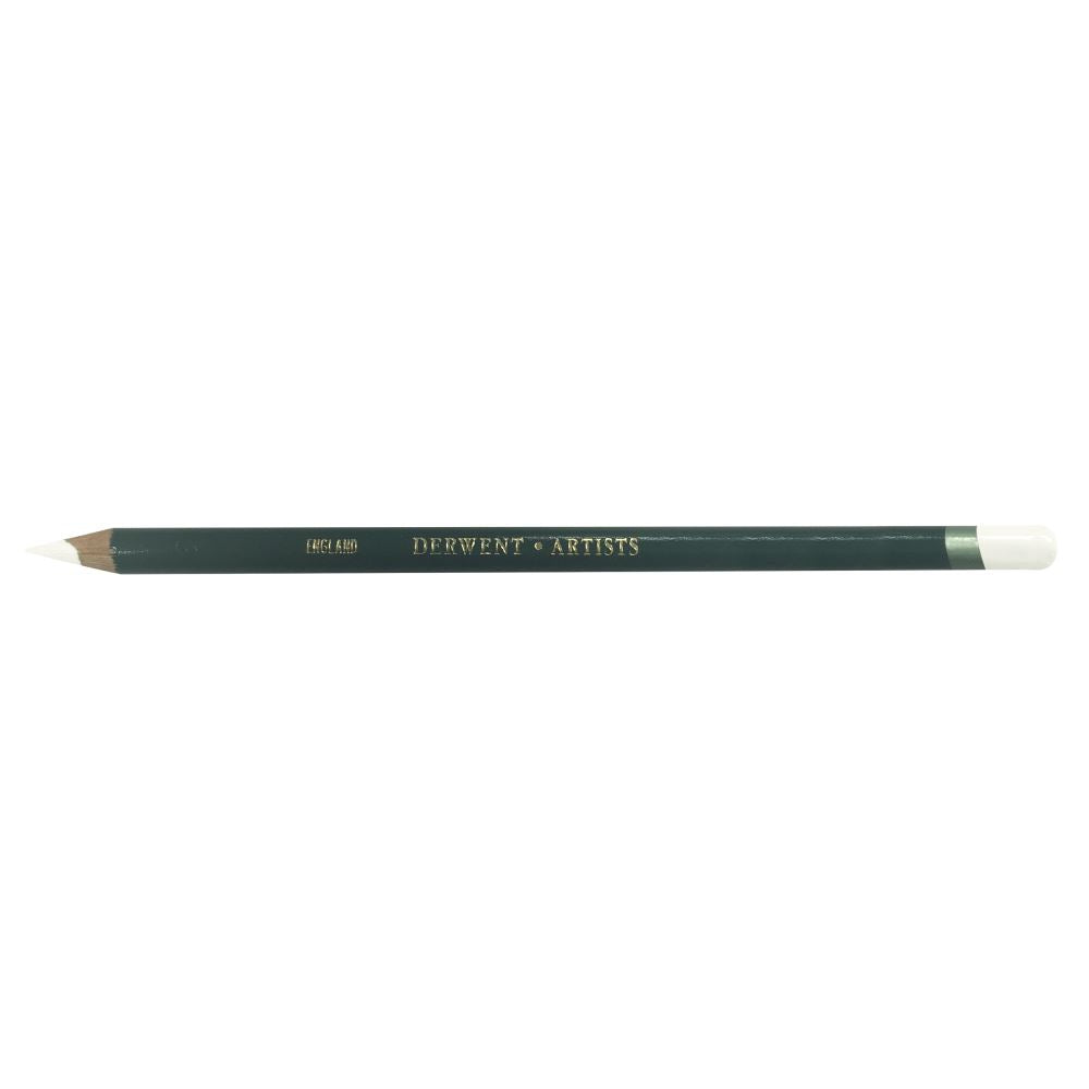 Derwent Artists Pencils Chinese White 7200 features a soft wide strip for smooth shading and a comfortable round cedar barrel.