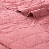 Attwood Vintage Stone Washed Cotton Quilted Coverlet set Super King Rose