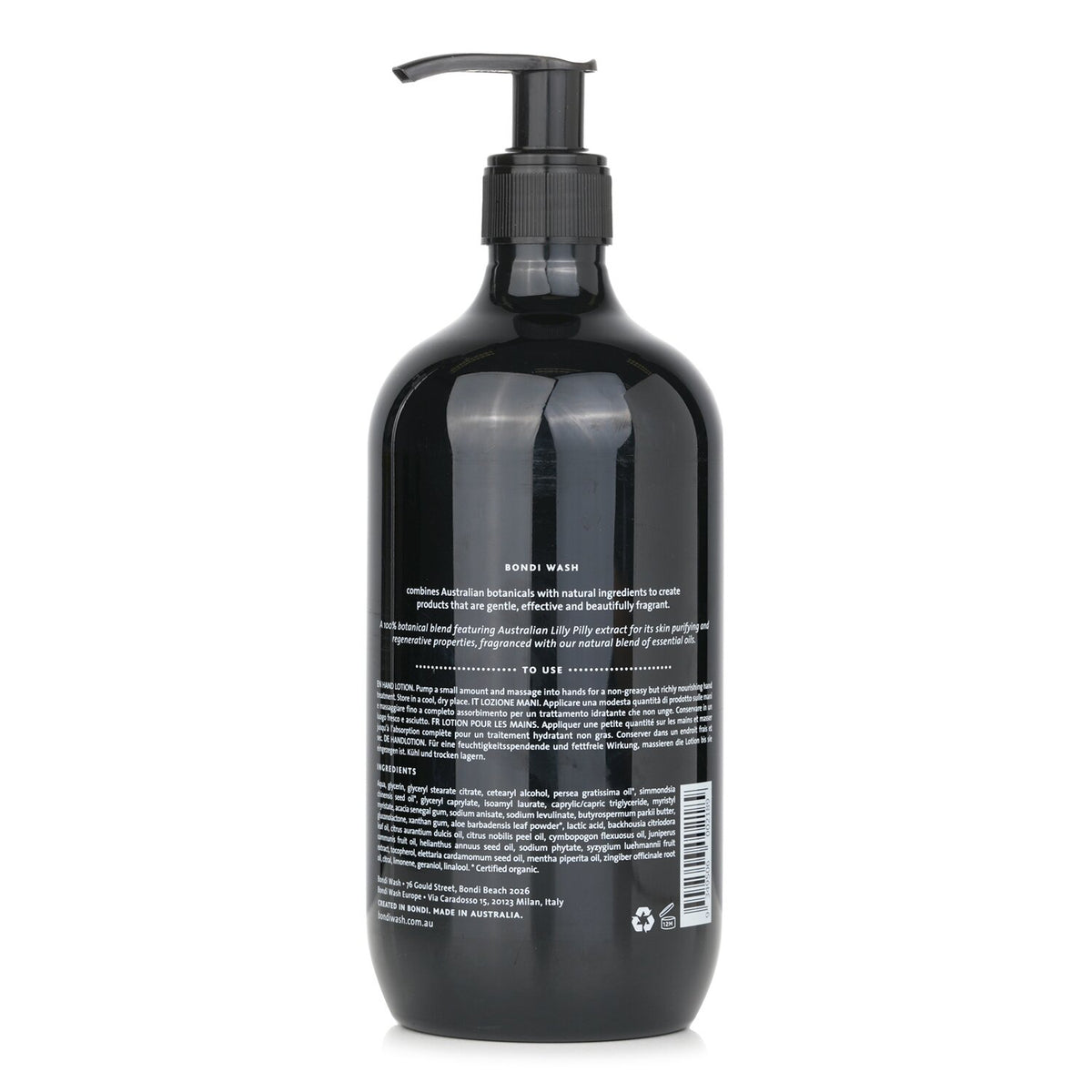 BONDI WASH - Hand Lotion - # Native Citrus  - 500ml/16.9oz