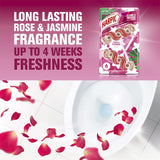 Harpic Toilet Cleaner Flush Fresh Power Rose & Jasmine 2 pack 100g