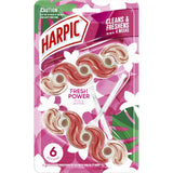 Harpic Toilet Cleaner Flush Fresh Power Rose & Jasmine 2 pack 100g