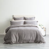 Elegance Waffle Cotton Jacquard Quilt / Duvet Cover set Super King Fossil