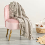 Renee Taylor Crystal 100% Acrylic Throw 130 x 170cms Silver