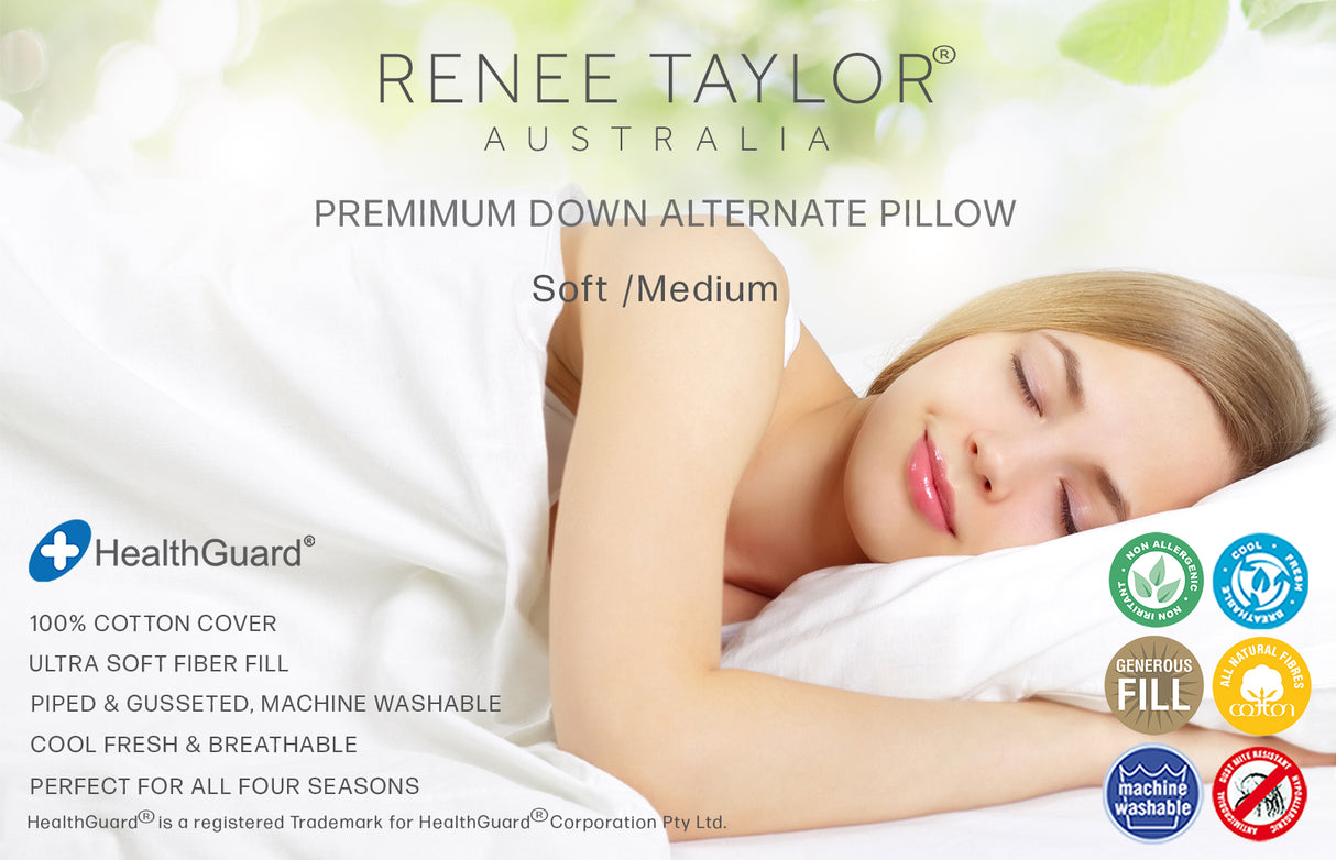 Australian Made Down Alternate Standard Pillow 48 x 73 - Soft / Medium