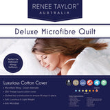 600 GSM Deluxe High Loft Quilt / Duvet With Cotton Cover Premium Filling Double