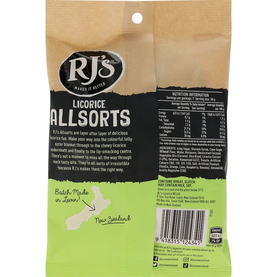 Rjs Licorice Allsorts 280g