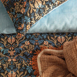 Renee Taylor 300 TC Cotton Reversible Quilt / Duvet cover Set King Blackthorn