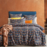 Renee Taylor 300 TC Cotton Reversible Quilt / Duvet cover Set King Blackthorn
