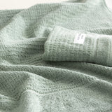 Renee Taylor Cambridge 650 GSM Textured 4 Pack Bath Towel Eucalyptus