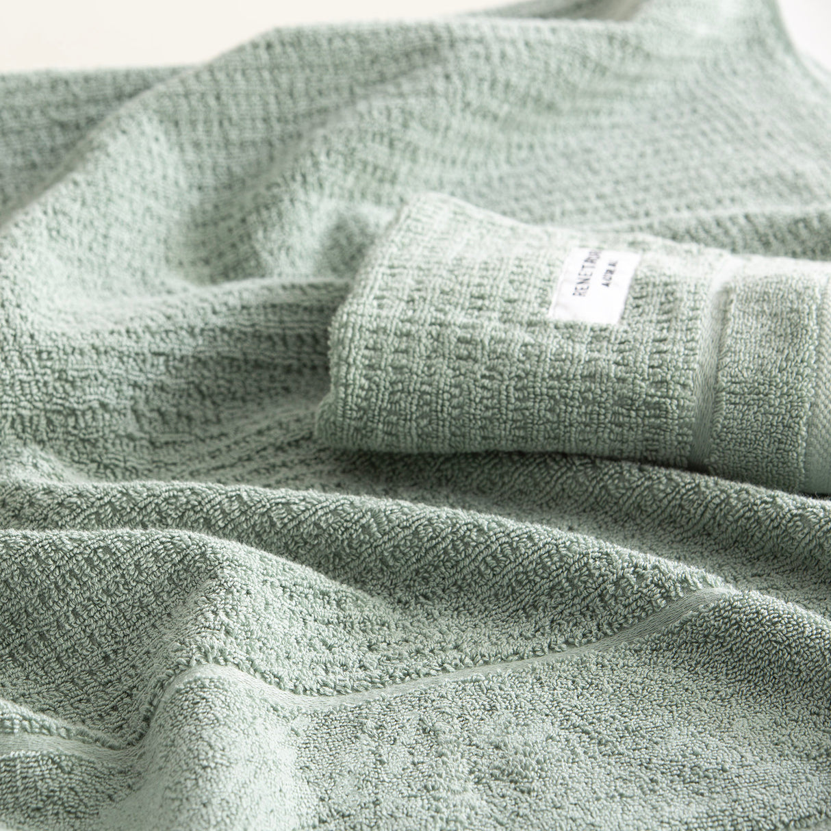 Renee Taylor Cambridge 650 GSM Textured 7 Piece Eucalyptus