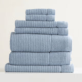 Renee Taylor Cambridge 650 GSM Textured 7 Piece Blue Mirage