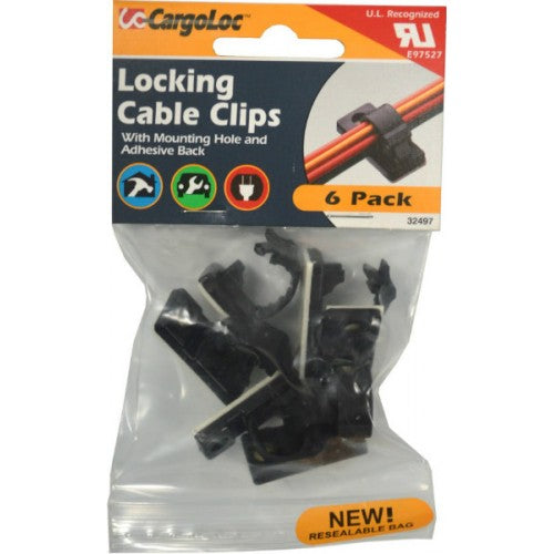 Cargoloc Locking Cable Clips 6-Pce #32497