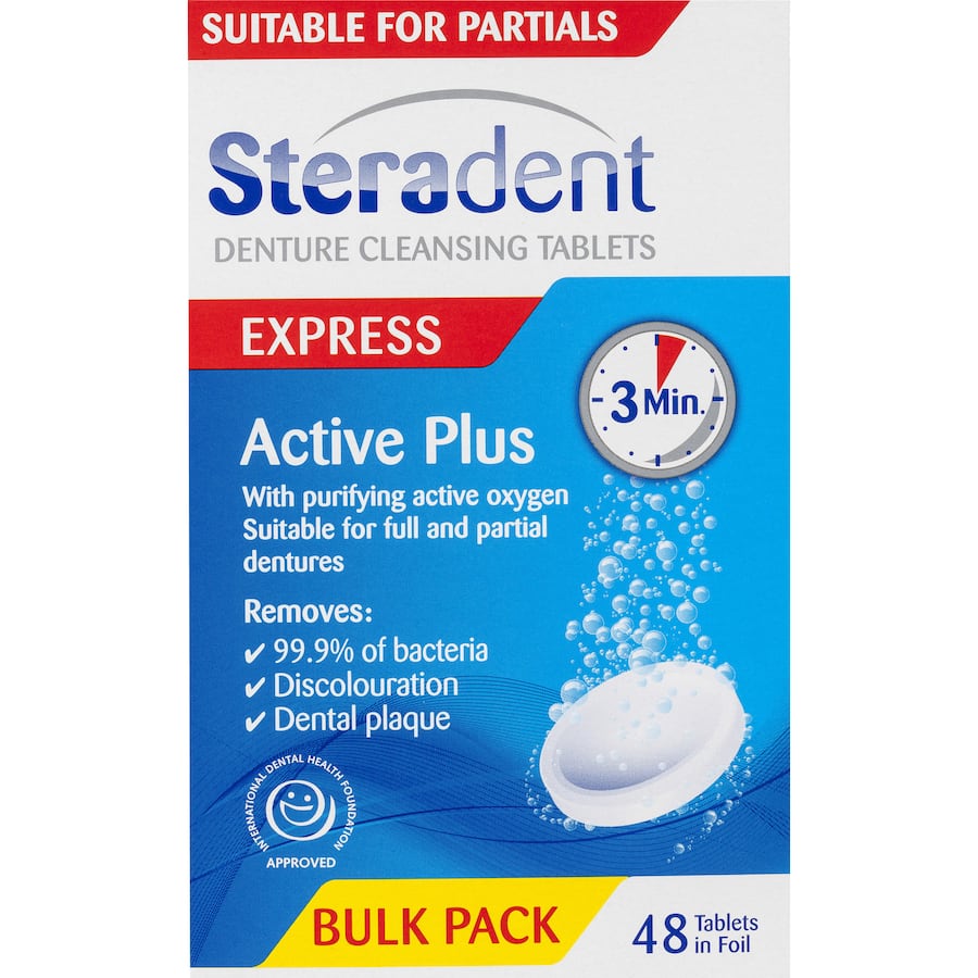 Steradent Denture Clean Express Active Plus Tablets