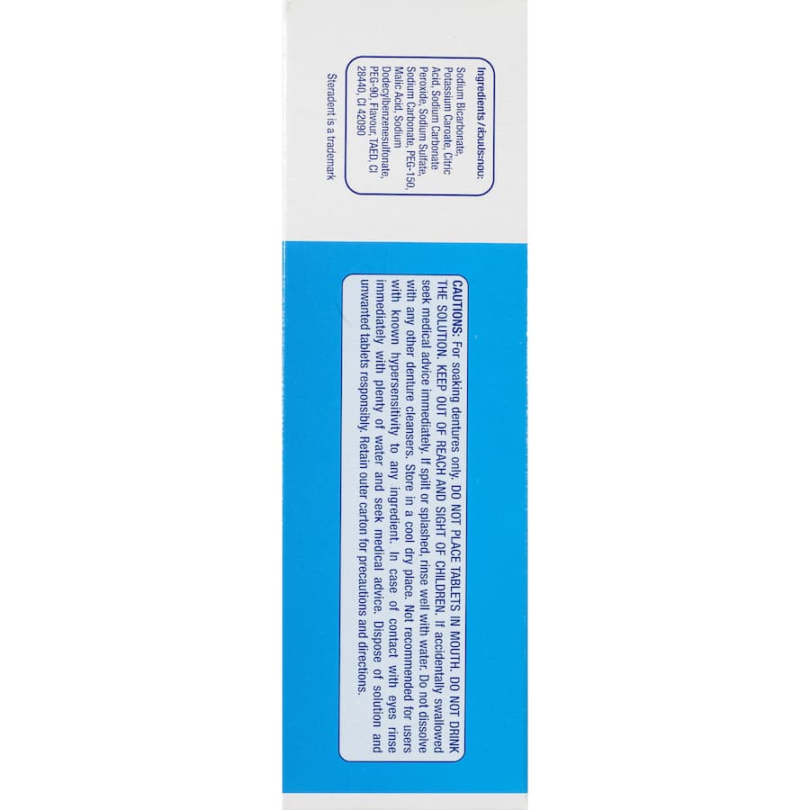 Steradent Denture Clean Express Active Plus Tablets