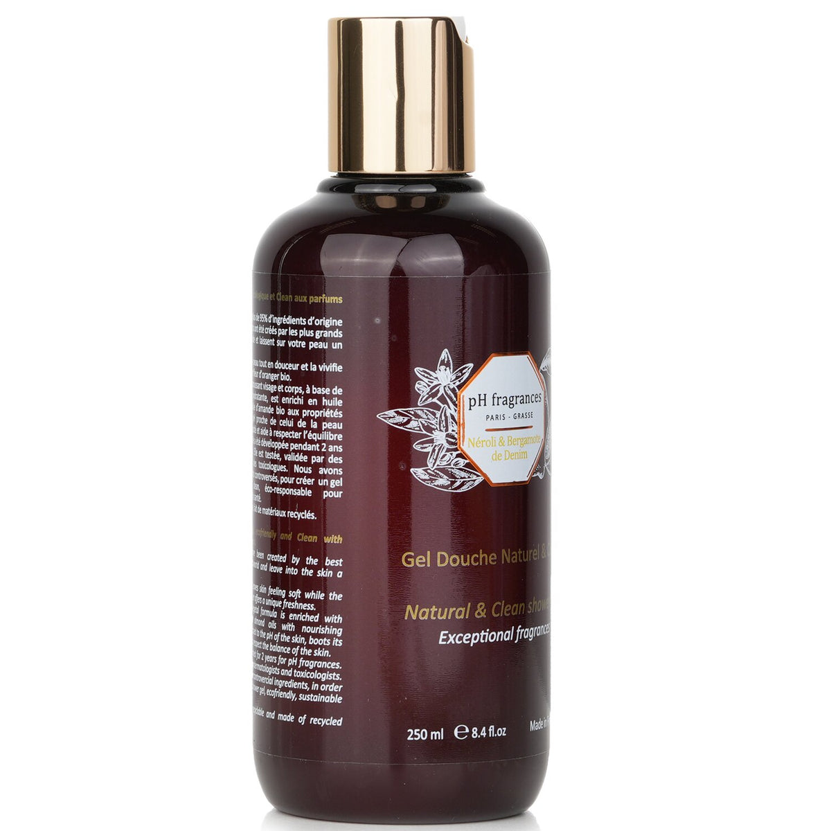 pH fragrances - Natural & Clean Shower Gel  - 250ml/8.4oz