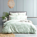 Renee Taylor Native Cotton Jacquard Quilt / Duvet cover set Double Juniper