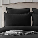 Renee Taylor Chevron Jacquard Quilt / Duvet cover set King Black