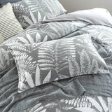 Renee Taylor Raven Jacquard Quilt / Duvet cover set King Charcoal
