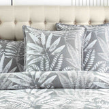 Renee Taylor Raven Jacquard Quilt / Duvet cover set King Charcoal
