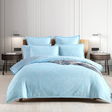 Renee Taylor Oscillate Jacquard Quilt / Duvet cover set King Sky
