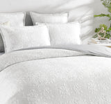 Renee Taylor Chloe Jersey Jacquard Quilt / Duvet cover set King Ivory