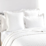 Renee Taylor Scallop Jacquard Coverlet Set Queen/King Pearl