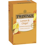 Twinings Tea Herbal Tea Lemon & Ginger 60g Bags 40pack