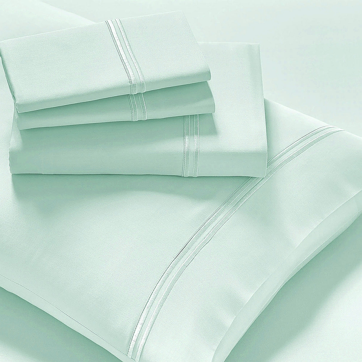 Strada Embroidered 1000 TC Egyptian Cotton Quilt / Duvet Cover Set King Spa