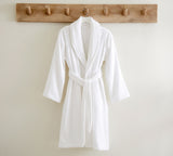 Renee Taylor Chalet Quick Dry Terry Cotton Bath Robes Small/ Medium White