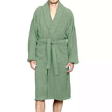 Chalet Quick Dry Terry Cotton Bath Robes Large/ Xtra Large Eucalyptus
