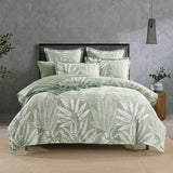 Renee Taylor Lansfield Jacquard Quilt / Duvet Cover Set King Sage