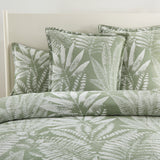 Renee Taylor Lansfield Jacquard Quilt / Duvet Cover Set King Sage