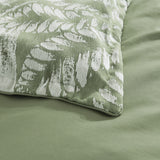 Renee Taylor Lansfield Jacquard Quilt / Duvet Cover Set King Sage