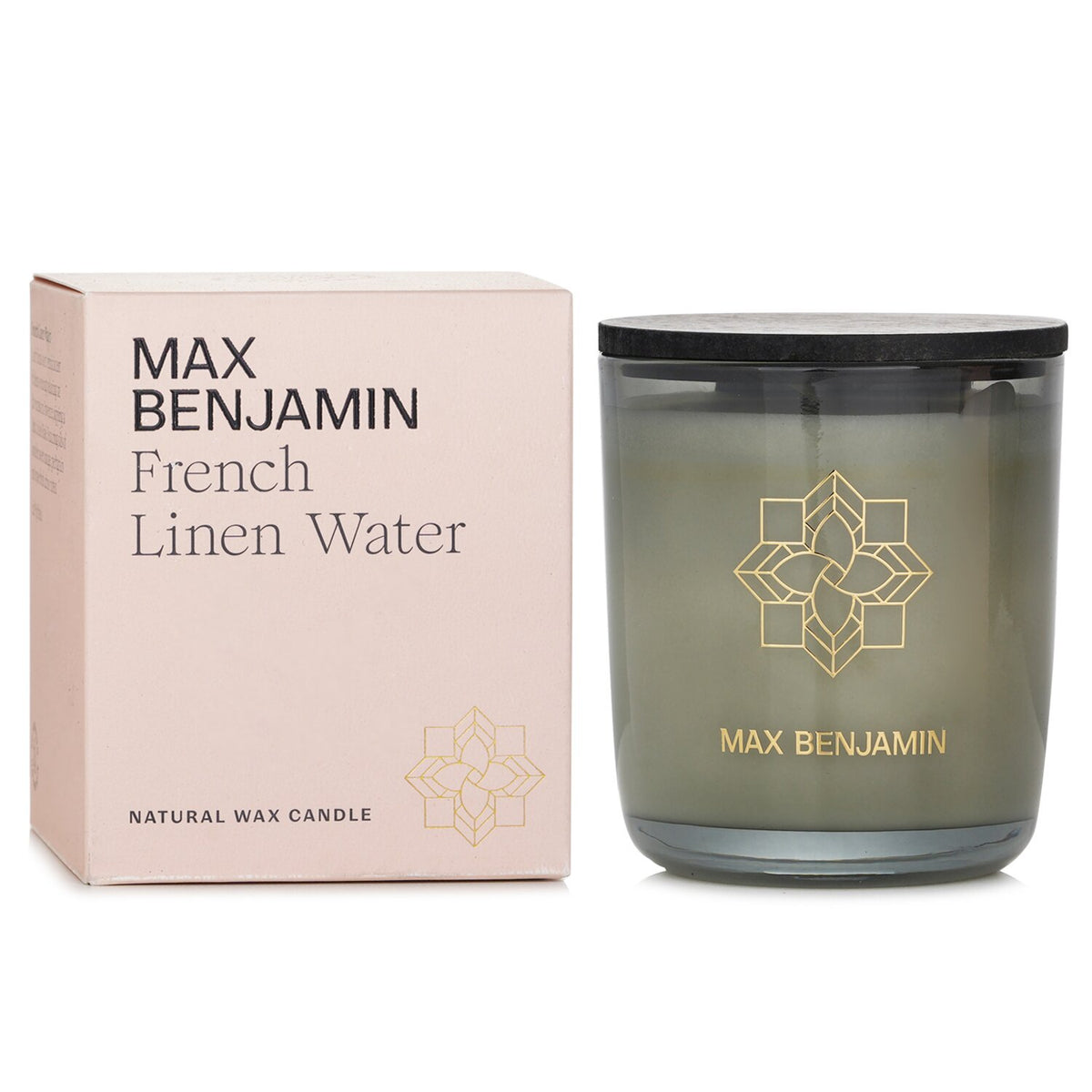 Max Benjamin - Natural Wax Candle - French Linen Water  - 210g/7.4oz