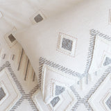 Renee Taylor Zuma Stone Washed Tufted Quilt / Duvet Cover Set Double