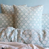 Renee Taylor Coralium Chenille Tufted Jacquard Quilt / Duvet Cover Set Double