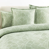 Renee Taylor Woods Jacquard Quilt / Duvet Cover Set Super King Sage