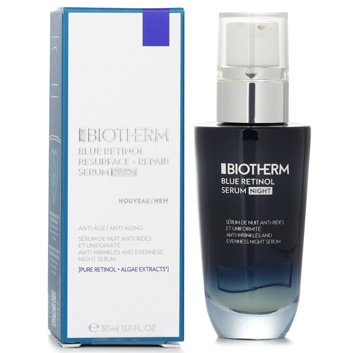 Biotherm - Blue Retinol Resurfacing + Repair Night Serum  - 30ml/1.01oz