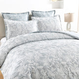 Renee Taylor Westley Jacquard Quilt / Duvet Cover Set King Aqua