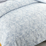 Renee Taylor Westley Jacquard Quilt / Duvet Cover Set King Aqua