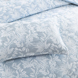 Renee Taylor Westley Jacquard Quilt / Duvet Cover Set King Aqua