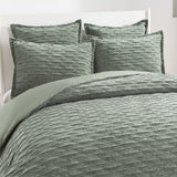 Renee Taylor Harper Jacquard Quilt / Duvet Cover Set King Juniper