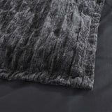 Renee Taylor Charlotte Jacquard Quilt / Duvet Cover Set Super King Onyx