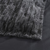 Renee Taylor Charlotte Jacquard Quilt / Duvet Cover Set Super King Onyx
