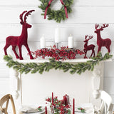 Green Pine Xmas Garland with Contrast Tips