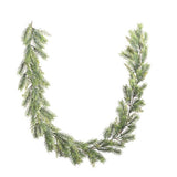Green Pine Xmas Garland with Contrast Tips