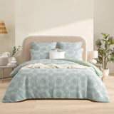 Renee Taylor Rizz Jacquard Quilt / Duvet Cover Set Double Sage
