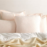 Renee Taylor Bella Jacquard Quilt / Duvet Cover Set Double Blush